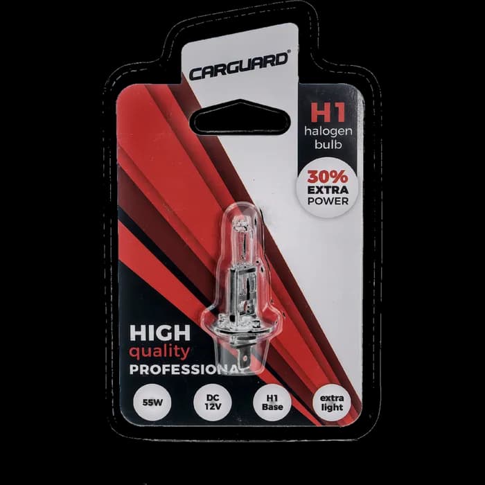 Bec halogen H1, 55W, +30% intensitate - CARGUARD