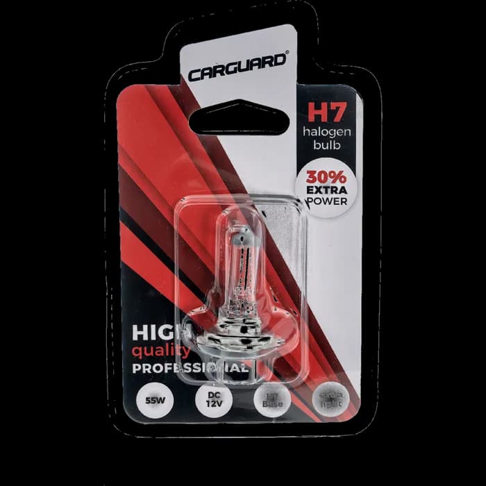 Bec halogen H7, 55W, +30% intensitate - CARGUARD