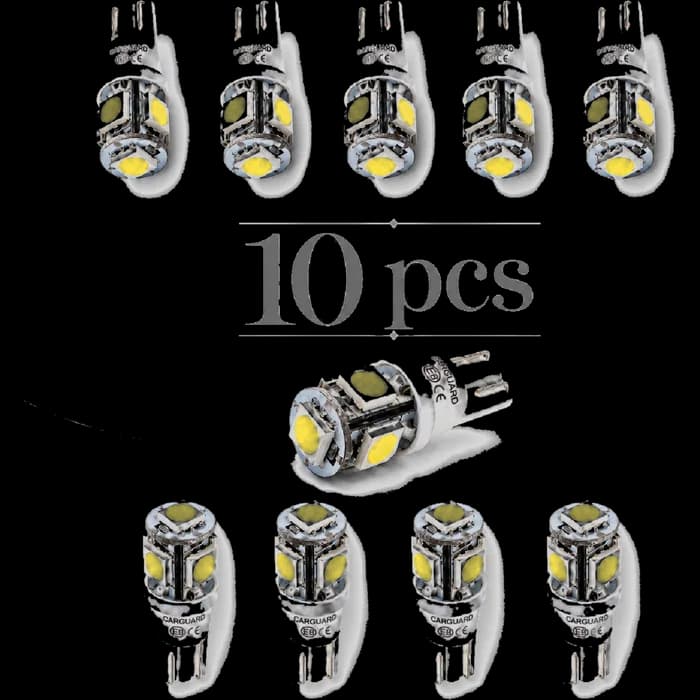 Pachet 10 Leduri auto de pozitie T10 1.25 W Carguard
