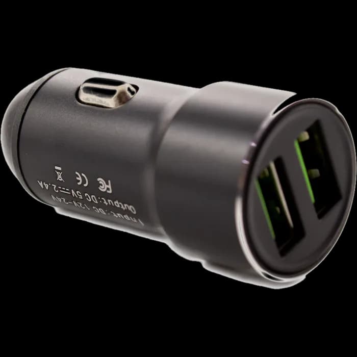 Încărcător auto USB - 2400 mA - carcasă metalică - Carguard