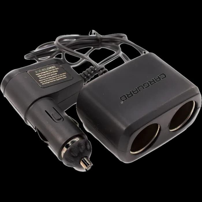 Priză dublă pentru încărcător auto, cu cablu + USB 1A - CARGUARD