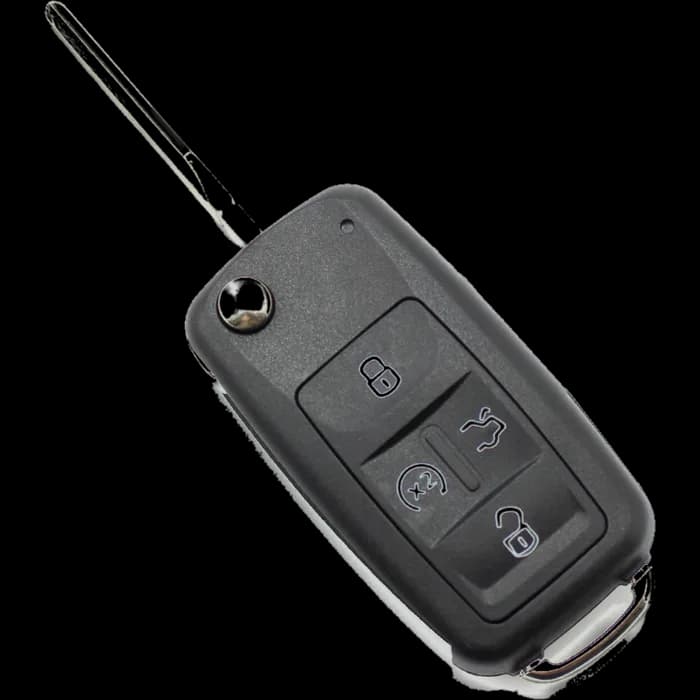 Volkswagen - Carcasă cheie tip briceag, cu 4 butoane - CARGUARD