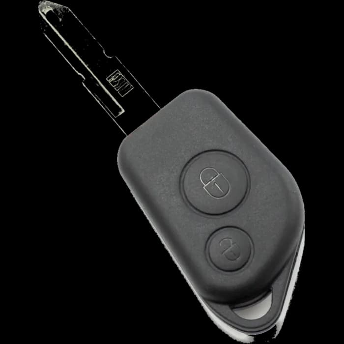 Citroen / Peugeot - Carcasa cheie cu 2 butoane si suport de baterie