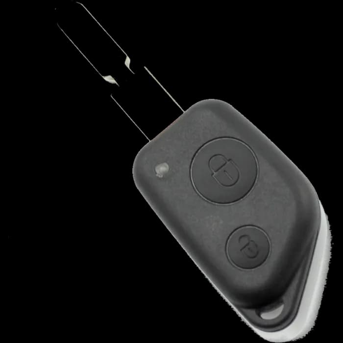 Citroen / Peugeot - Carcasa cheie cu 2 butoane, lama 4 "piste"