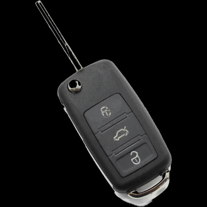 Audi A8 - Carcasă cheie tip briceag cu 3 butoane, fără buton de panică - CARGUARD