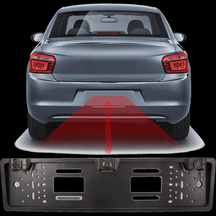 Cameră + senzor de parcare pe suport pentru număr de înmatriculare Carguard
