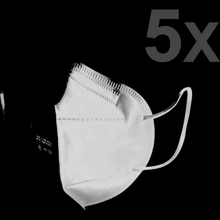 Set de 5 Măști de protectie FFP2 cu 5 straturi