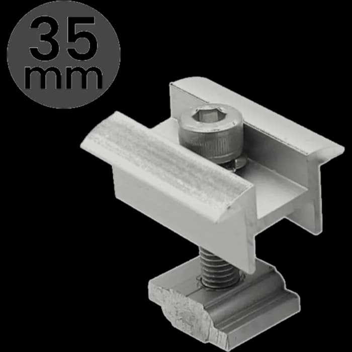 Clema dublă 30/35 mm  "Z" pentru montaj panou fotovoltaic