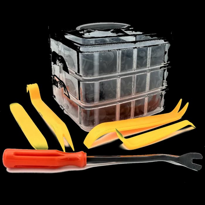 Set de 620 de Cleme din Plastic + 5 unelte Carguard