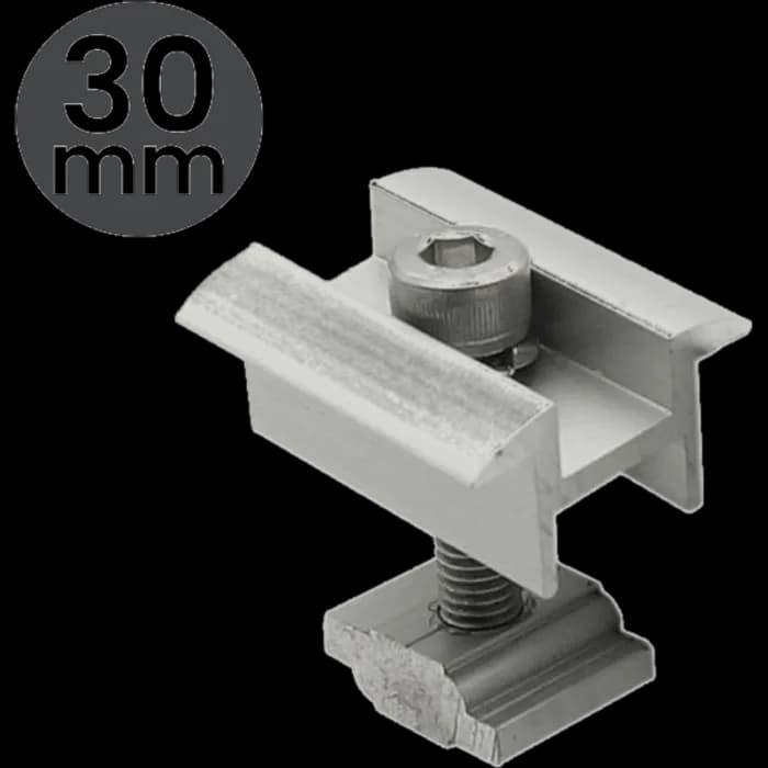 Clema dublă 30 mm "Z" pentru montaj panou fotovoltaic