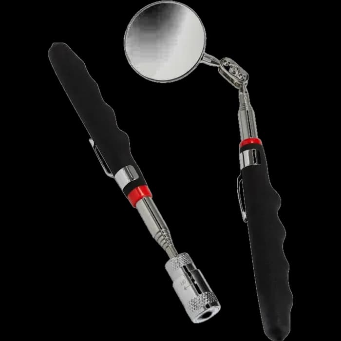 Set scule pt inspecție,  Tijă telescopică cu magnet și LED  + Tijă cu oglindă - Carguard