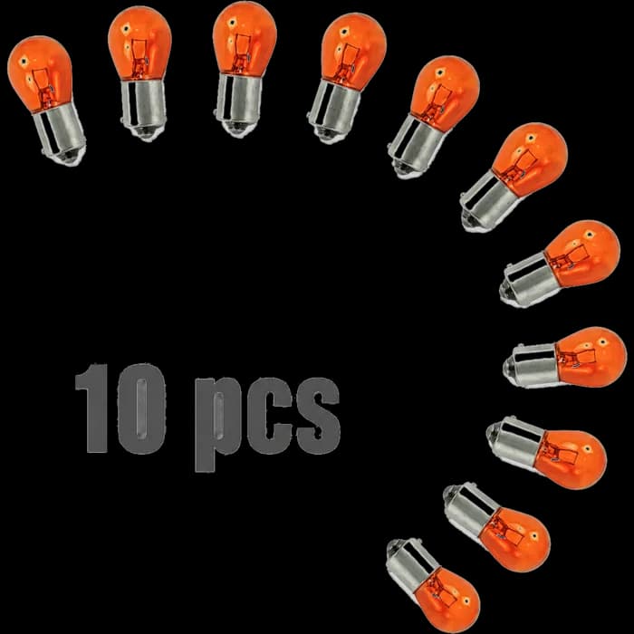 Bec auto Portocaliu PY21W- BAU15s 12V 21W - set de 10 - CARGUARD