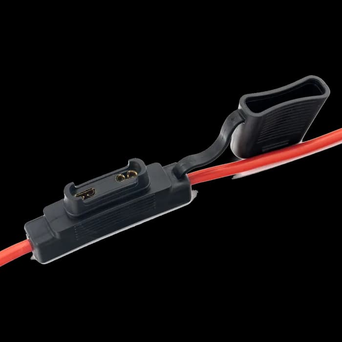 Set suport siguranță auto tip MAXI (30x34mm) etanșe Carguard - 5 buc - – cablu 30 cm cupru – max 40A