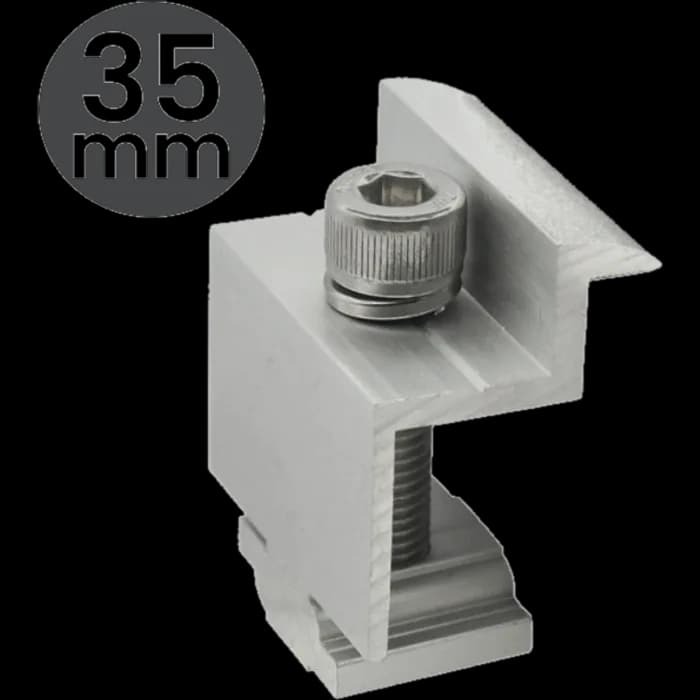 Clema capăt 35 mm "Z" pentru montaj panou fotovoltaic